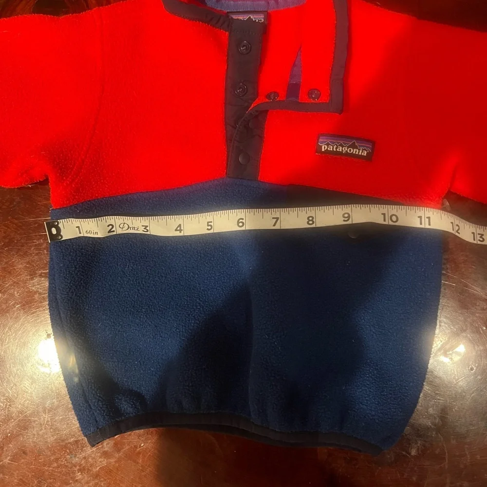 Rare vintage spell out split color block snap t fleece sweatshirt - Picture 5 of 5